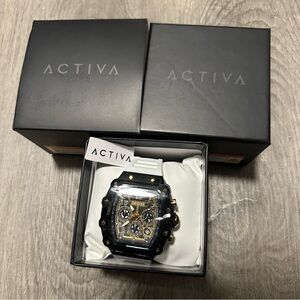 Activa X Invicta Men’s Watch - White & Black 44.3mm